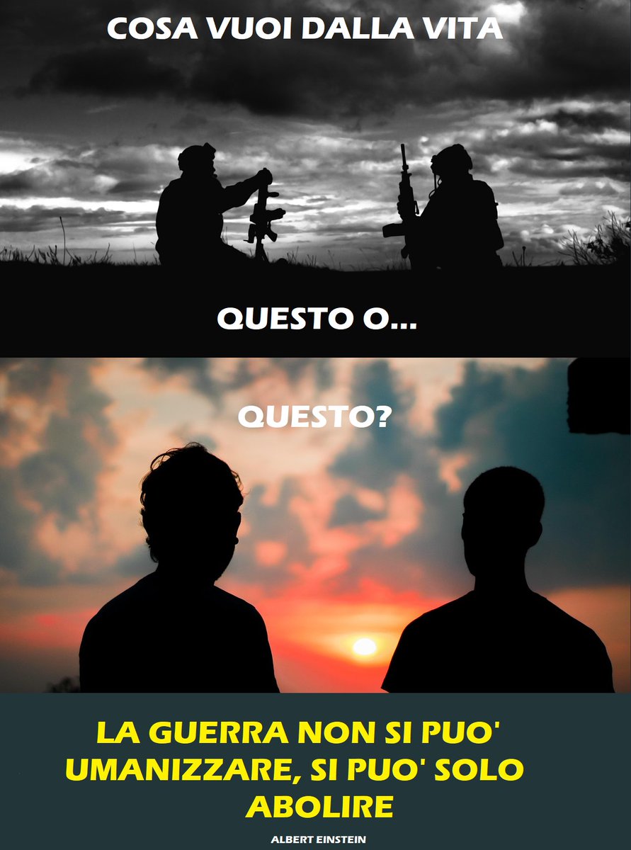 La guerra non si può umanizzare, si può solo abolire.
Albert Einstein