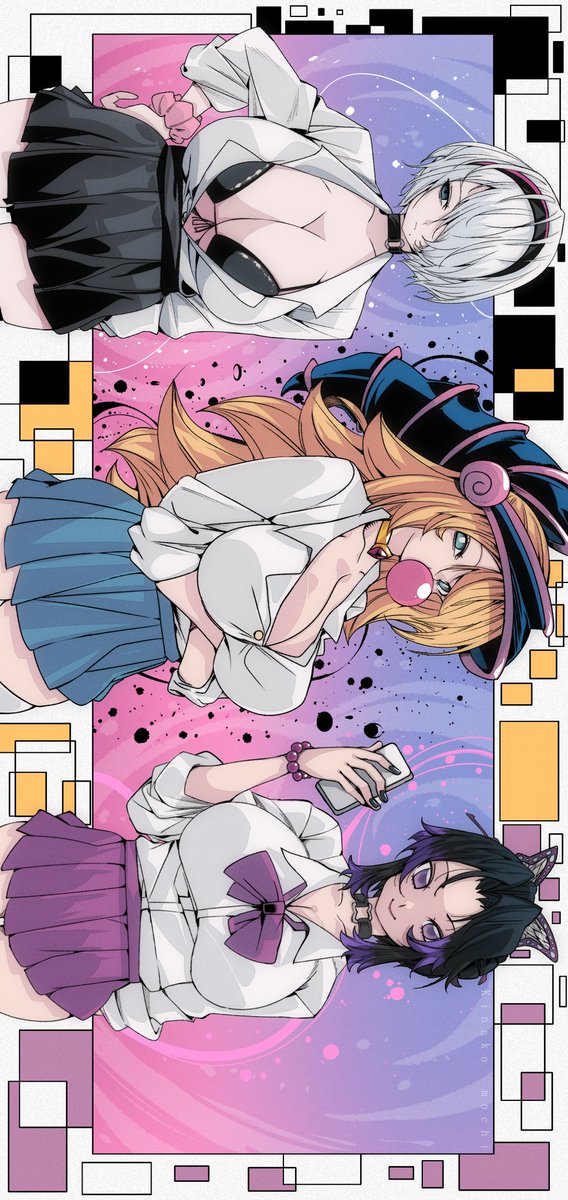 omochi_DB's tweet image. 🤍💛💜