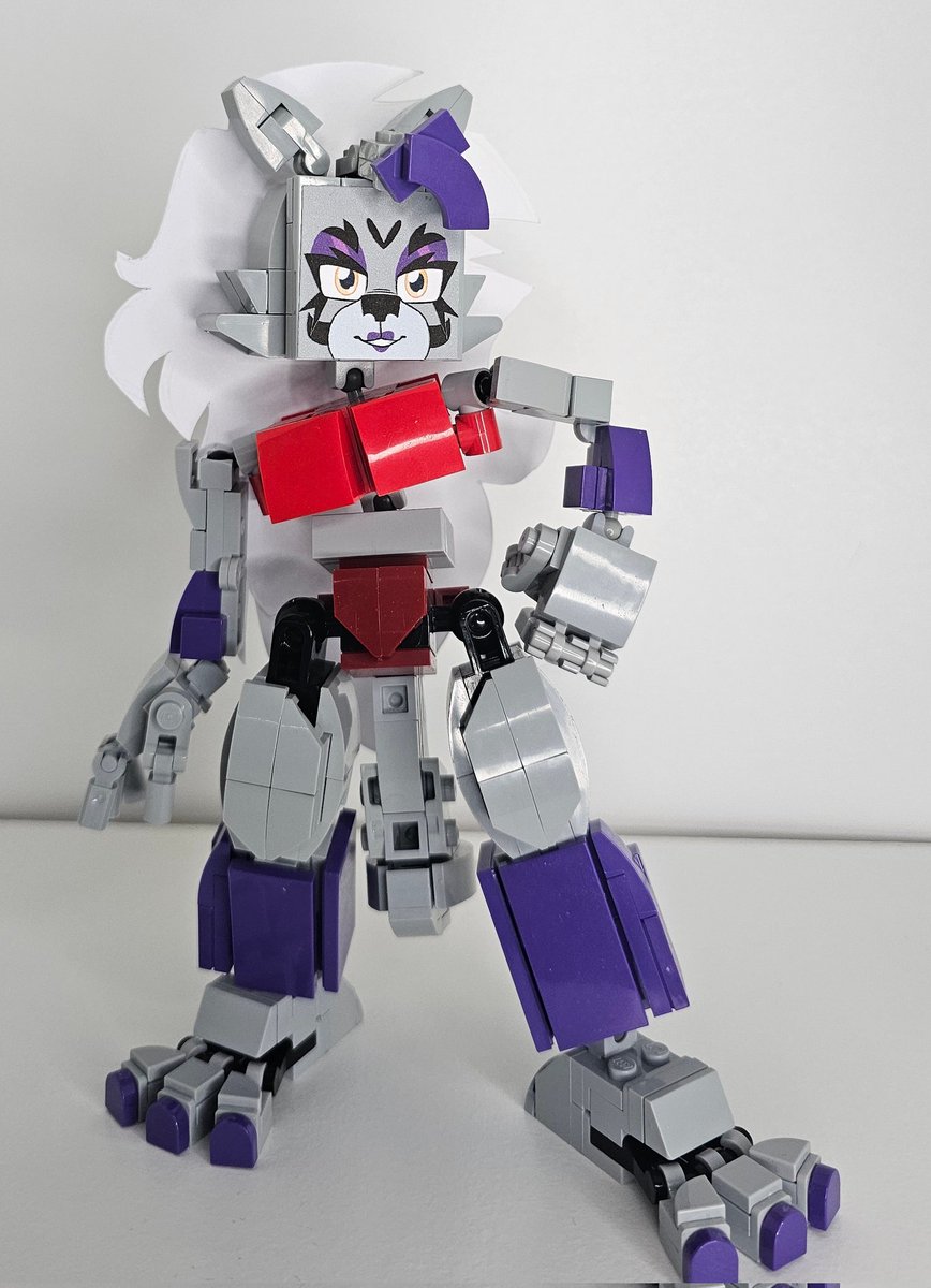 RoxyWolfsHusban's tweet image. I genuinely think Lego Roxy is one of the best things I&apos;ve ever made no joke  like SHE&apos;S SO PUREEEE #LEGO #fnafsecuritybreach #roxannewolf #furry