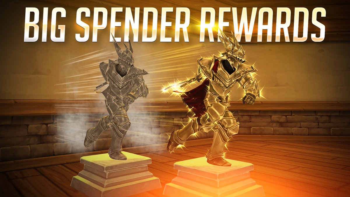 ArtixKrieger's tweet image. Big Spender Rewards have arrived in AQ3D. New flashy versions of the Sir Sanrick statue are here for early adopters! 
aq3d.com/news/battleon-…
#aq3d #sandbox #mmo