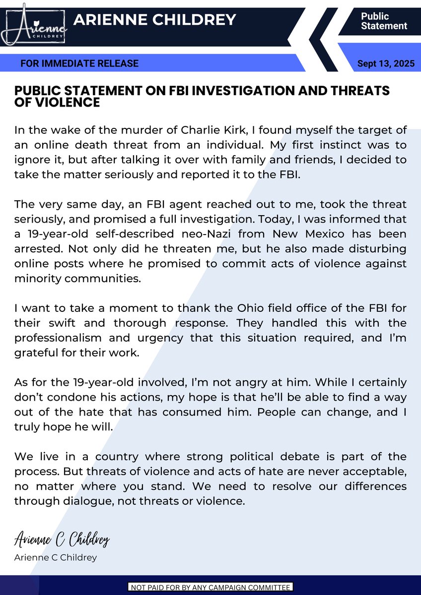 Arienne Childrey tweet media