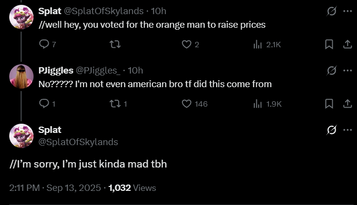 Disliking trump does not give you an excuse to accuse someone of voting for him, to make it seem like THEY were the cause of a problem.