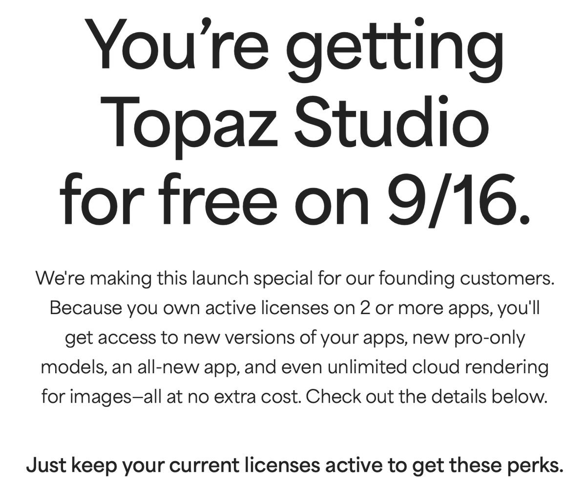 plugsnpixels's tweet photo. Topaz 9/16 deadline: Is your account ready? Read about it here!
https://t.co/PVFBy9slW9 https://t.co/ReI0Gsx6fg