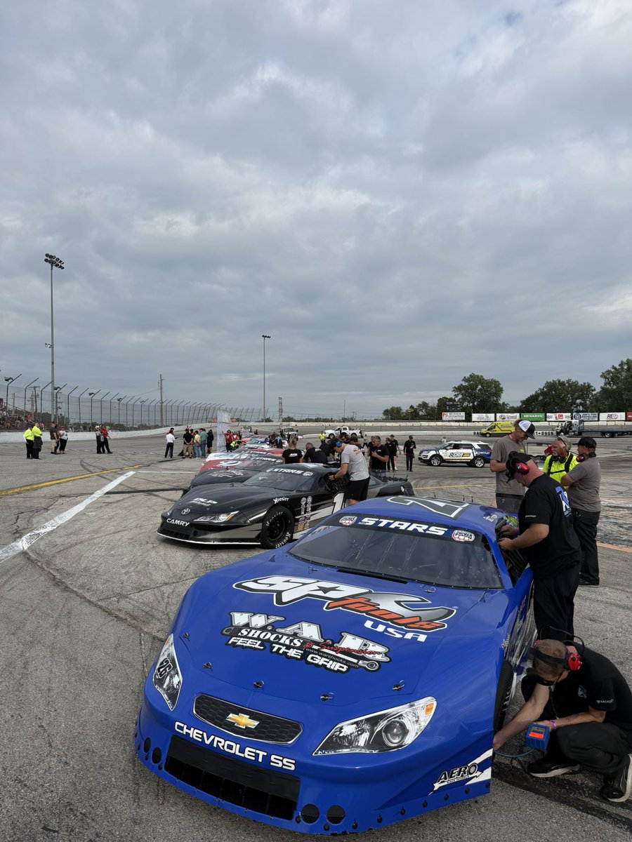 Leading the ASA STARS field to green for 200. Live now on Track TV.