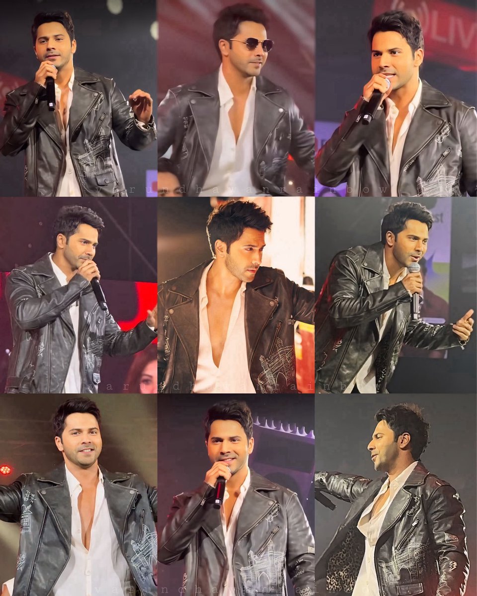 varunrainbows's tweet photo. Canโt take my eyes off #Vdee ๐ฅโค๏ธ Totally killing it in that leather jacket look ๐ Already vibing with Bijuriya & Panwadi ๐ Canโt wait for #SunnySanskariKitulsikumari ๐ Hero, kill it like you always do, weโre all cheering loud for you! ๐๐ฅ youโre on fire ๐ซถ๐ป๐ฅ @Varun_dvn #VD https://t.co/EyZWsbiNOs