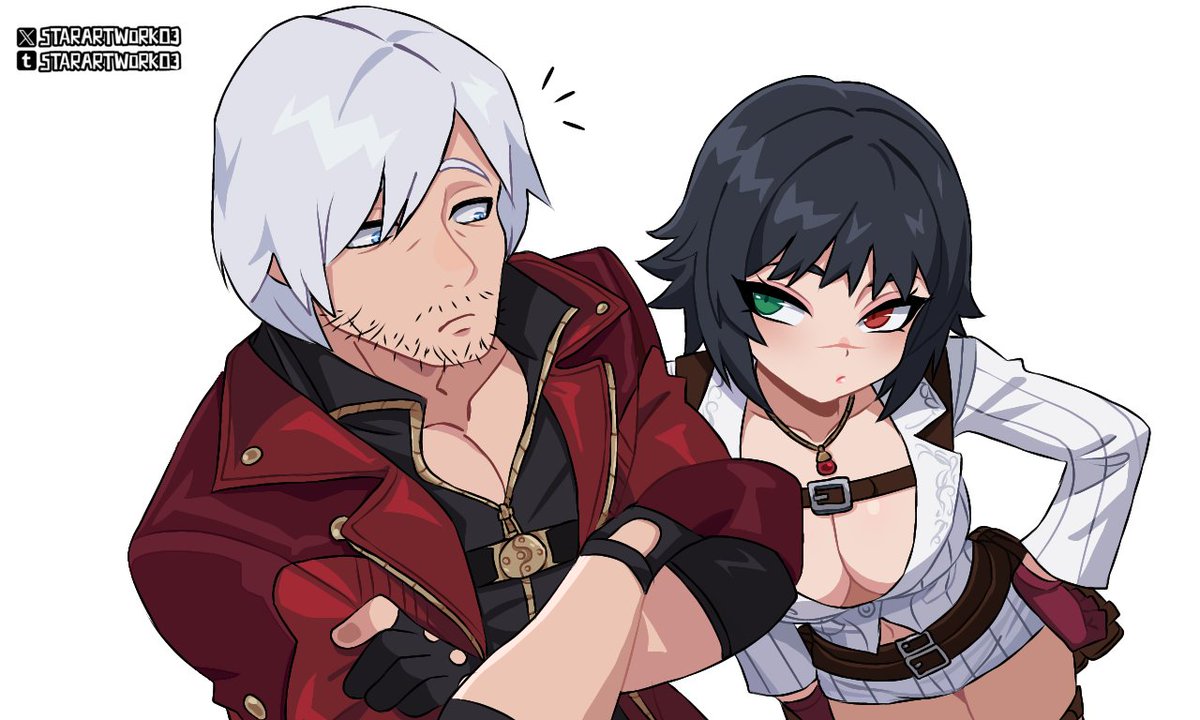 StarArtwork03's tweet photo. Do you wanna...? 😏
#DevilMayCry #dmc #DantexLady #danlady #dantelady https://t.co/7DwNcQ5AnA