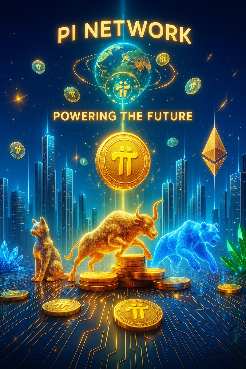 🚀✨ PI NETWORK ✨🚀
🌍 Powering the Future of Digital Finance! 🌍

🐂 Bullish Momentum
🐻 Bear Challenges
🐕 Loyal Community

⚡ A new era of crypto is here — built for everyday people!

#PiNetwork #Crypto #Blockchain #Web3 #futuremoney