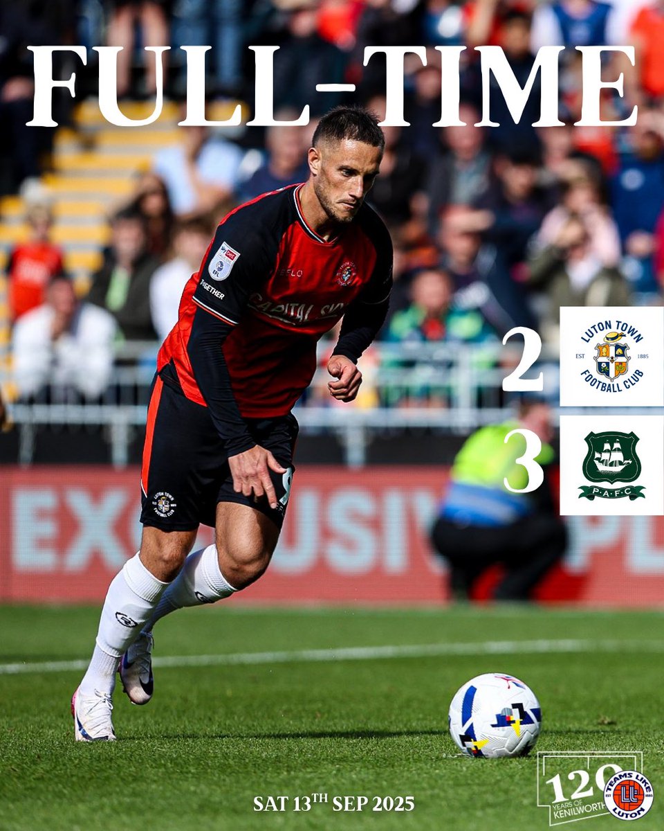 🟠 Luton 2-3 Plymouth 🟢

Losing to a team that had 10 men for 50 minutes is unacceptable, especially when it was level at the red card. All three goals we conceded were poor, and it’s just as bad that we couldn’t score from open play.

Thoughts?

#teamslikeluton #luton #Plymouth