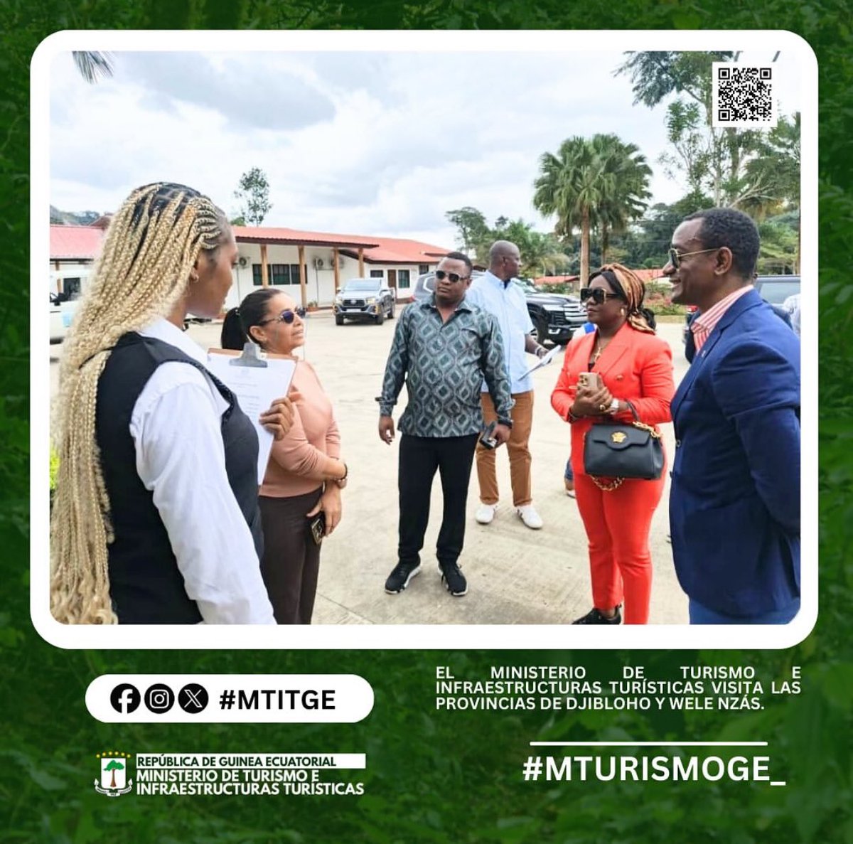EL MINISTERIO DE TURISMO E INFRAESTRUCTURAS TURÍSTICAS VISITA LAS PROVINCIAS DE DJIBLOHO Y WELE NZÁS.

minturismo.gob.gq/el-ministerio-…

#MTIT #MTURISMO #GUINEAECUATORIAL  #MONGOMO #WELENZAS