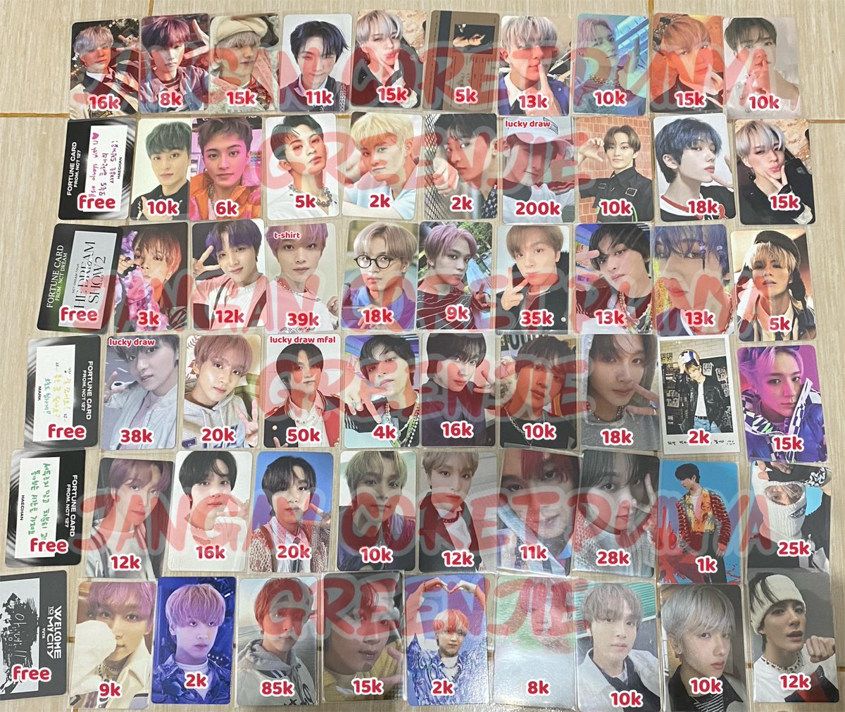 WAR WTS PHOTOCARD NCT

🍀 Ready kr, harga bersih ina
🍀 Sudah fix dapat
🍀 GO DOM jambi &amp; jaksel
🍀 War 14 SEPT 20:00 WIB

‼️aab haechan jeno jaemin mark jisung jaehyun taeyong boneka pink christmas selimut kipas tds movie resonance dicon bnw wink lucky draw universe baseball