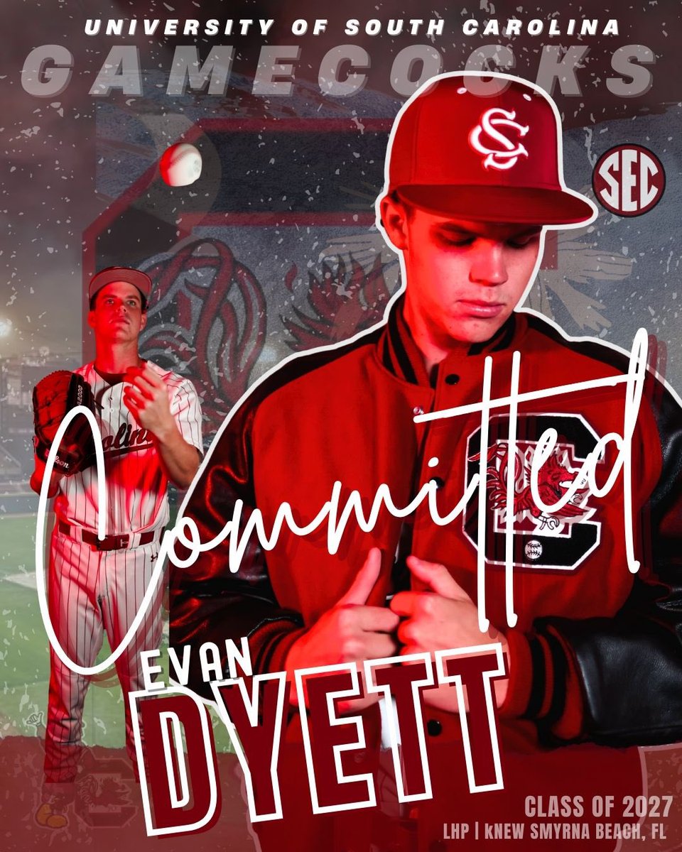 I’m excited to announce I will be furthering my academic and athletic career at the university of South Carolina! First I want to thank all my coaches for believing in me to become the person I am today and my parents and grandparents for putting the time and money into me.