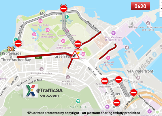 TrafficSA's tweet image. Cape Town - Reminder:  #GunRun Sunday 
Road Closures and Traffic