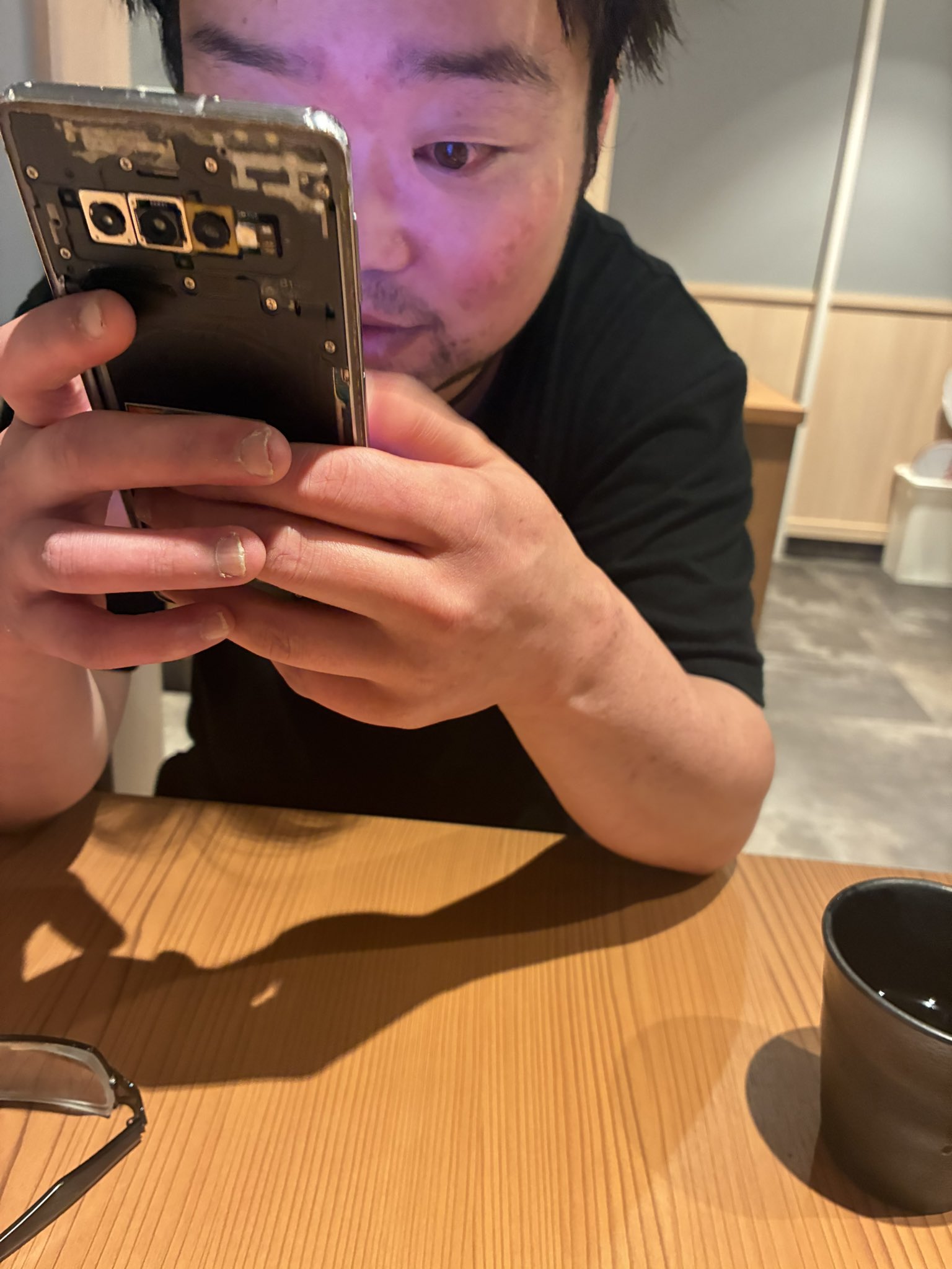 ジョージさん、 所ジョージさんご着用の眼鏡は 999.9 ( フォーナインズ ) 「NP