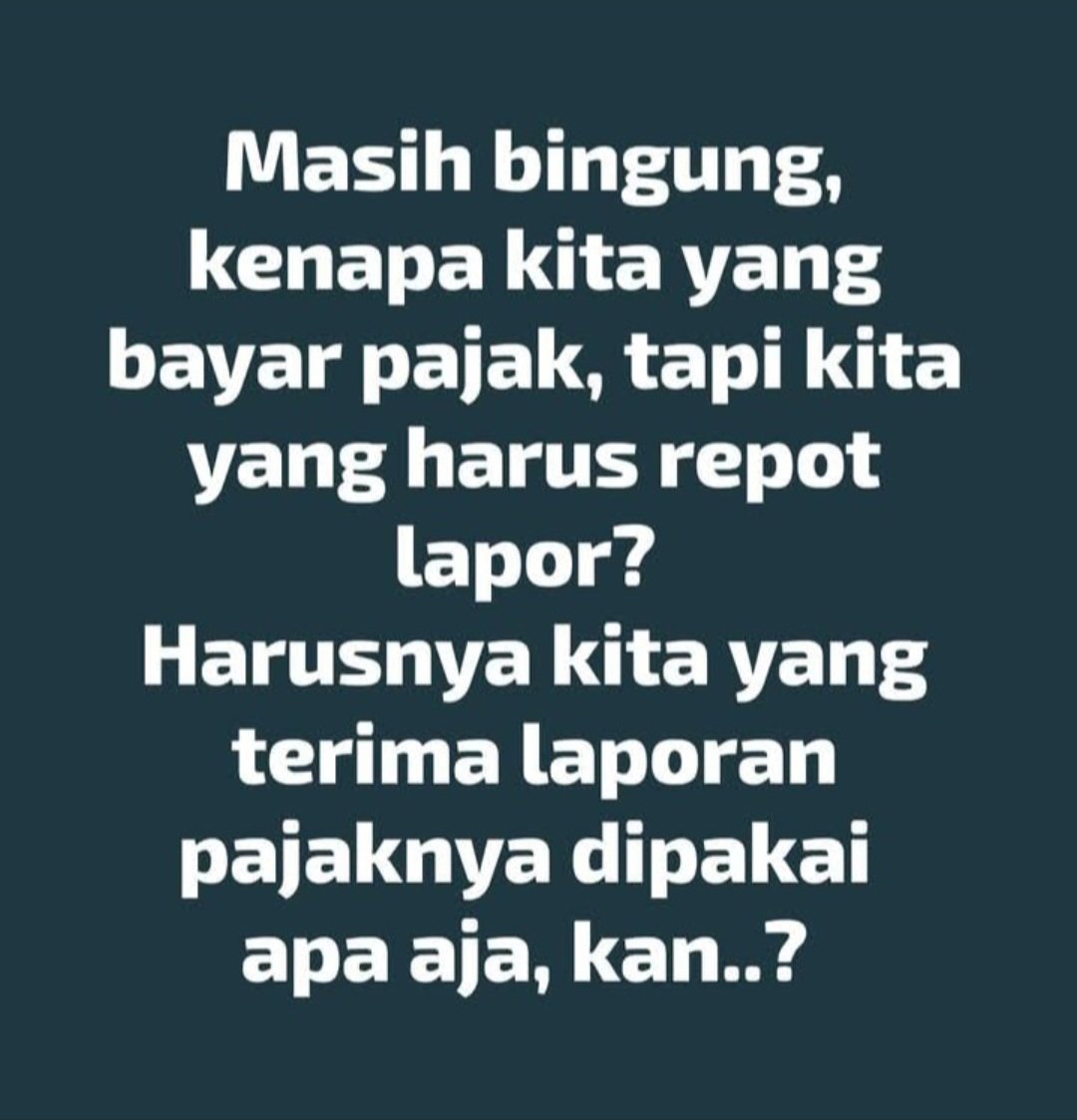 <a href="/GunRomli/">Mohamad Guntur Romli</a> Hanya di negeri Konoha,  pembayar pajak direpotkan dgn laporan SPT.