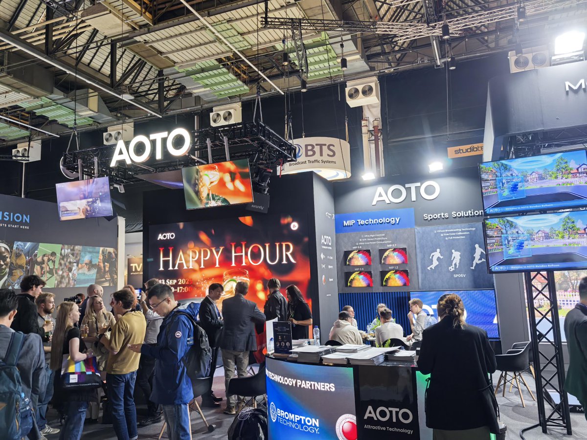 Yesterday was a blast — great convos, good vibes, and even better people.
If you haven’t dropped by yet, today’s a pretty good time 😉
Come say hi at 𝐇𝐚𝐥𝐥 𝟐, 𝐁𝐨𝐨𝐭𝐡 𝐁𝟐𝟒.
#AOTO #IBCShow #VirtualProduction #AVTech #HappyHour #TechTalk