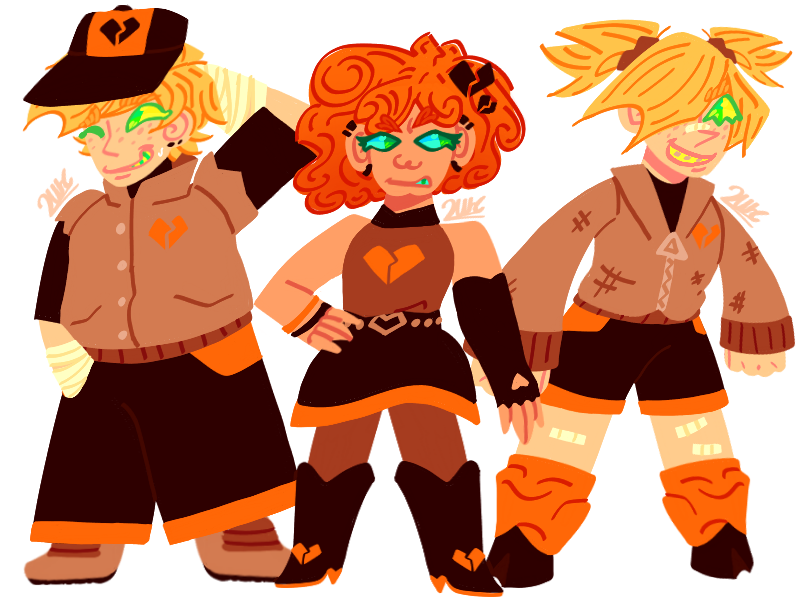 FallingHaile's tweet image. #LoomianLegacy
#LoomianLegacyArt
#LoomianLegacyFanart

SO I&apos;M BACK WITH THE HEARTBREAK TRIO but I made them look different from the last time I doodled them 😊