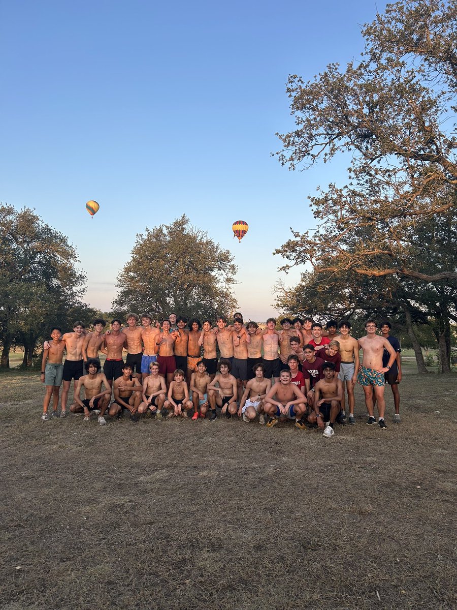 Two balloons showed up to watch the Dragons train.
