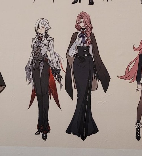 emptysilk's tweet photo. even with those death stillettos arlecchino is STILL shorter than crucabena ohhhh i know that's my short king 😭😭😭😭😭😭 https://t.co/ZW7ISVWrJn