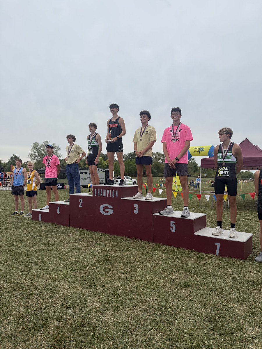 GenoaXC's tweet photo. Battle of Turtle Creek Results👏🏼

Great day for the Comets with several PRs from both teams! 

Girls: 2/11 
Stella Rethman: 3rd-20:17
Brielle Ninke: 9th-21:06 
Lindsey Brown: 10th-21:13

Boys: 1/11
Braden Lesher: 5th-17:00
Chase Cooper: 6th-17:02
Nate Wise: 13th-18:12 https://t.co/Lpu9qYRF0e
