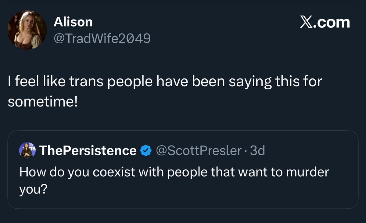 no group has a more unwarranted sense of victimhood than troons.

think of it like this: there are more troons in federal prison for sex offenses right now than there have been troons murdered in the US in the last 10 years.

they're raping more than they're getting hate crimed.