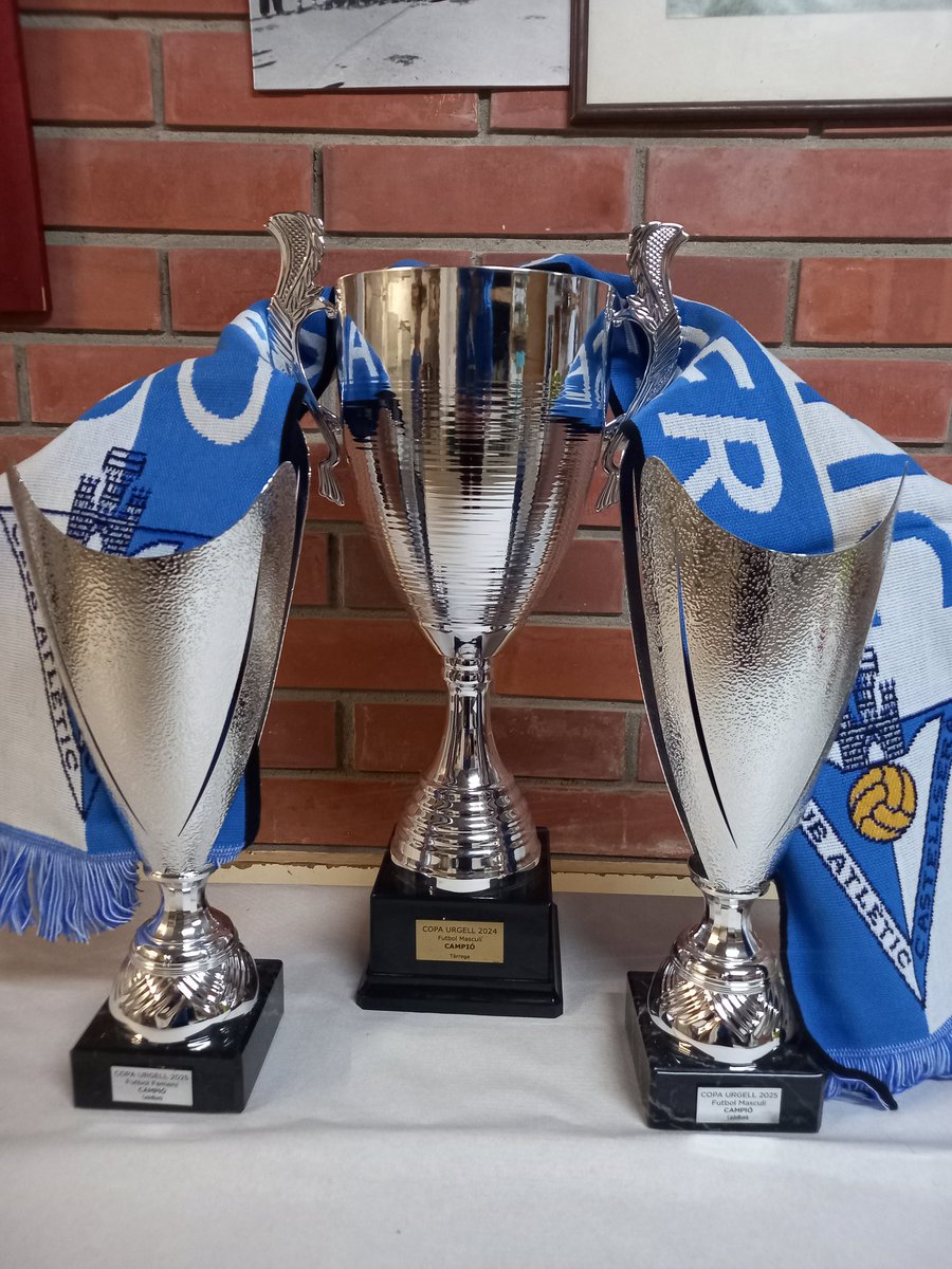 TARDA MEMORABLE!!
Tant l'equip femení com el masculí ha guanyat la #copaUrgell!!
El femení ha vençut al Verdú per 3-2 i el masculí al Fuliola 2-0.
Som bicampions de l'edició masculina i úniques campiones de la femenina!!
Orgull blau!💙💙💙💙💙💙💙💙💙🏆🏆💙🏆🏆🏆🎉🎉🎉🎉💙🏆🏆