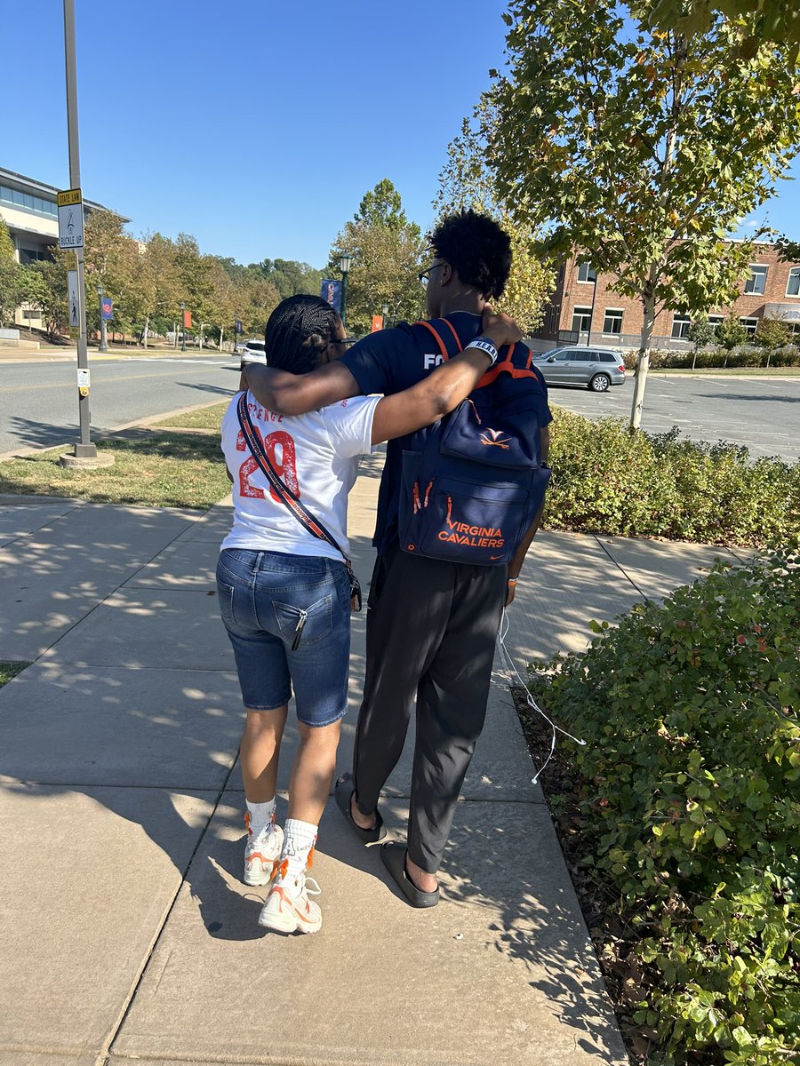 So proud of the man he is becoming. These walks &amp; talks are not alway about me encouraging him alots of times <a href="/GOATED__CJ/">CHRIS Cj SPENCE</a> is encouraging me! #29MOM #boymom #UVAStrong #💙