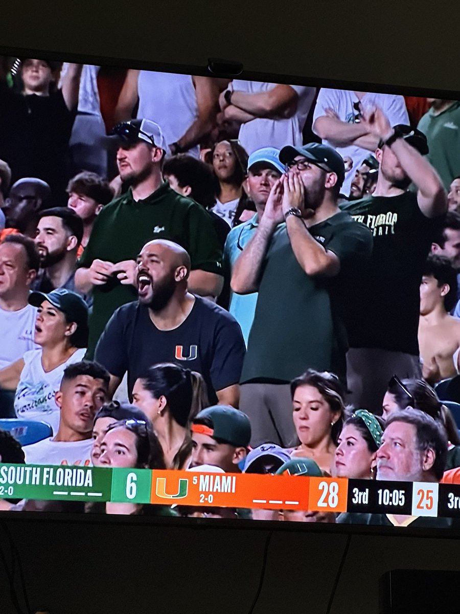 .<a href="/RJStadium/">RaymondJames Stadium</a> can you believe USF fans are standing at an opposing teams stadium. You guys would kick people out for doing that right?