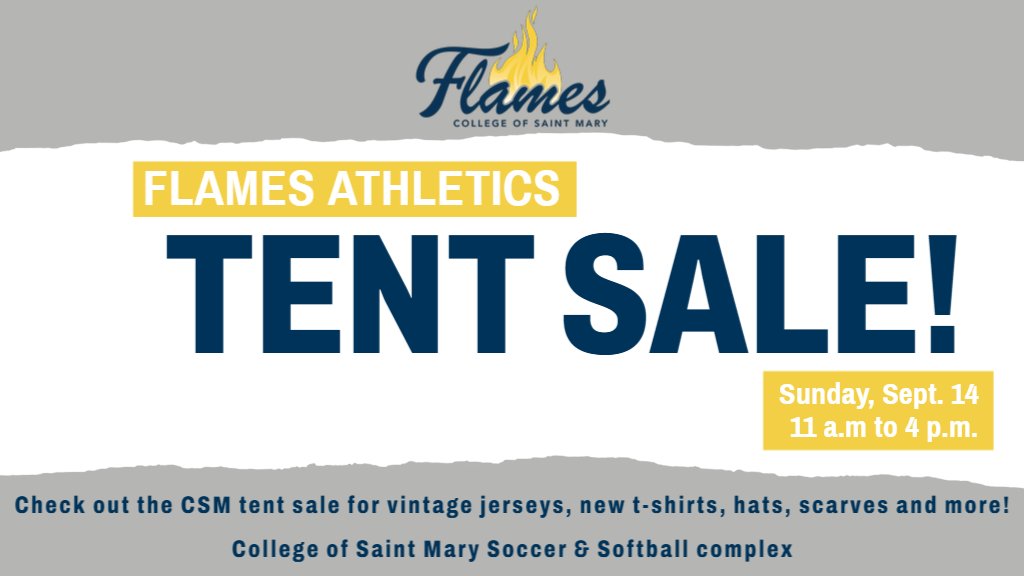 Eight of our athletic teams have items for sale on this tent sale! Come buy some vintage jerseys, new t-shirts, hats, scarves, etc. or just come look at the old jerseys for some laughs!