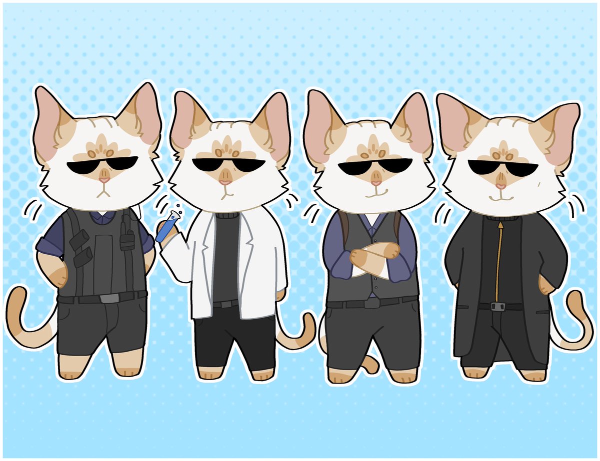 Many different Weskers 💙

#AlbertWesker #ResidentEvil #REBHFun #Commissionsopen