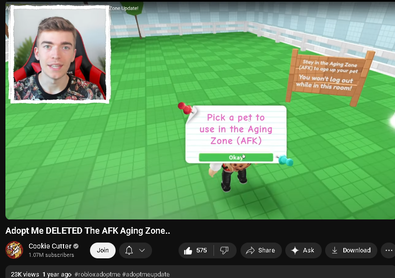 I fear people forgot about this feature being a thing way before Grow a Gardens hype. Although it wasn't offline (to my knowledge) it was a revamped idea. Personally, it's not cute to compare games. Throwing a team down to praise another is just weird. 🤷‍♀️