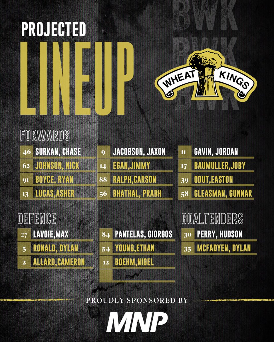 Tonight’s starting line up 🌾