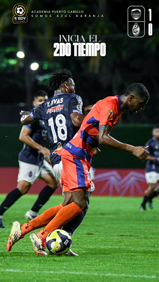 Liga FUTVE | J10 𝗧𝗼𝗿𝗻𝗲𝗼 𝗖𝗹𝗮𝘂𝘀𝘂𝗿𝗮 

▶️ Inicia la segunda mitad del encuentro, VAMOS POR MÁS 💪🏻 

⌚️:45'

𝗔𝗰𝗮𝗱𝗲𝗺𝗶𝗮 𝗣𝗖 1️⃣-0️⃣ <a href="/DvoLaGuaira/">Deportivo La Guaira 🔱</a>

#SomosAcademia
#LigaBancoDeVenezuela