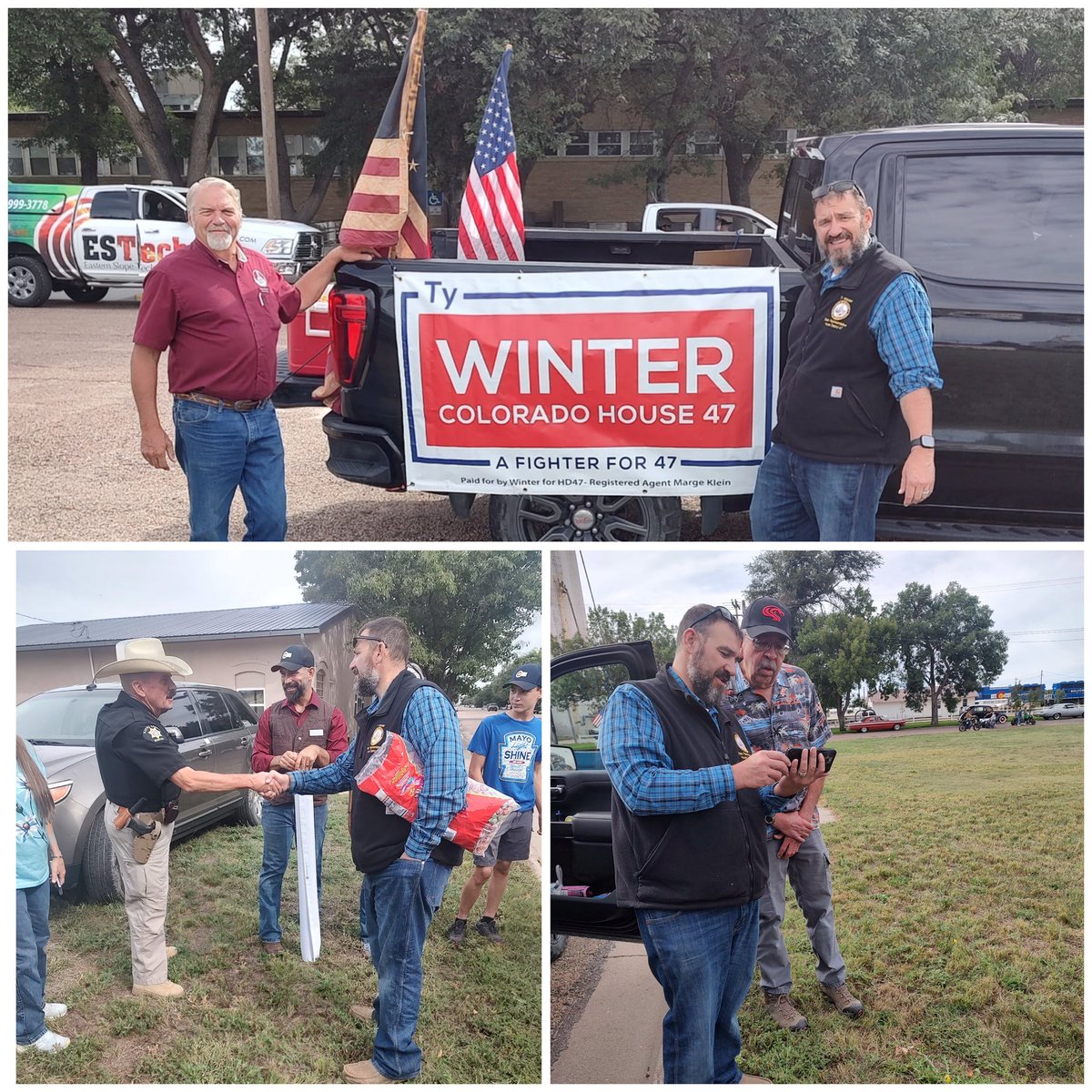 Today was a great day at the Kiowa County Fair! It was an honor and a privilege to take part in the parade and other festivities.
#TyHD47