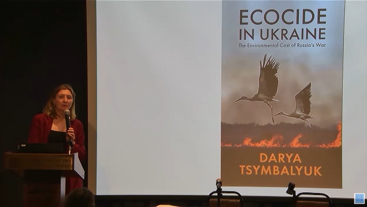 Many thanks to the Shevchenko Scientific Society (<a href="/ShevchenkoSoc/">Shevchenko Scientific Society USA 🌻</a>) for streaming today’s book launch of Ecocide in Ukraine by Darya Tsymbalyuk (<a href="/DaryaTsymbalyuk/">Darya (Дарця) Tsymbalyuk</a>). It’s an important and necessary read ✨

🔴 Link: youtube.com/watch?v=dkKdiD…