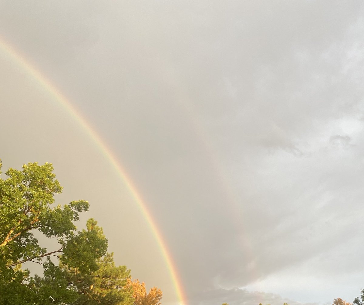 rainbow outside my neighboorhood today! reminding you there’s always something colorful to look for