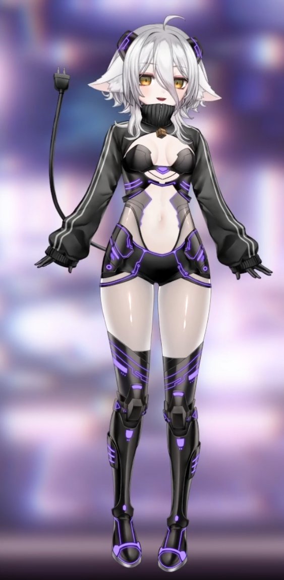 juubzz's tweet photo. Cyber #Henya is a mix of cool and cute!! I really like it 999/10! Also is the power socket good for 220v? Or 999v perhaps? https://t.co/em8pltm3m4