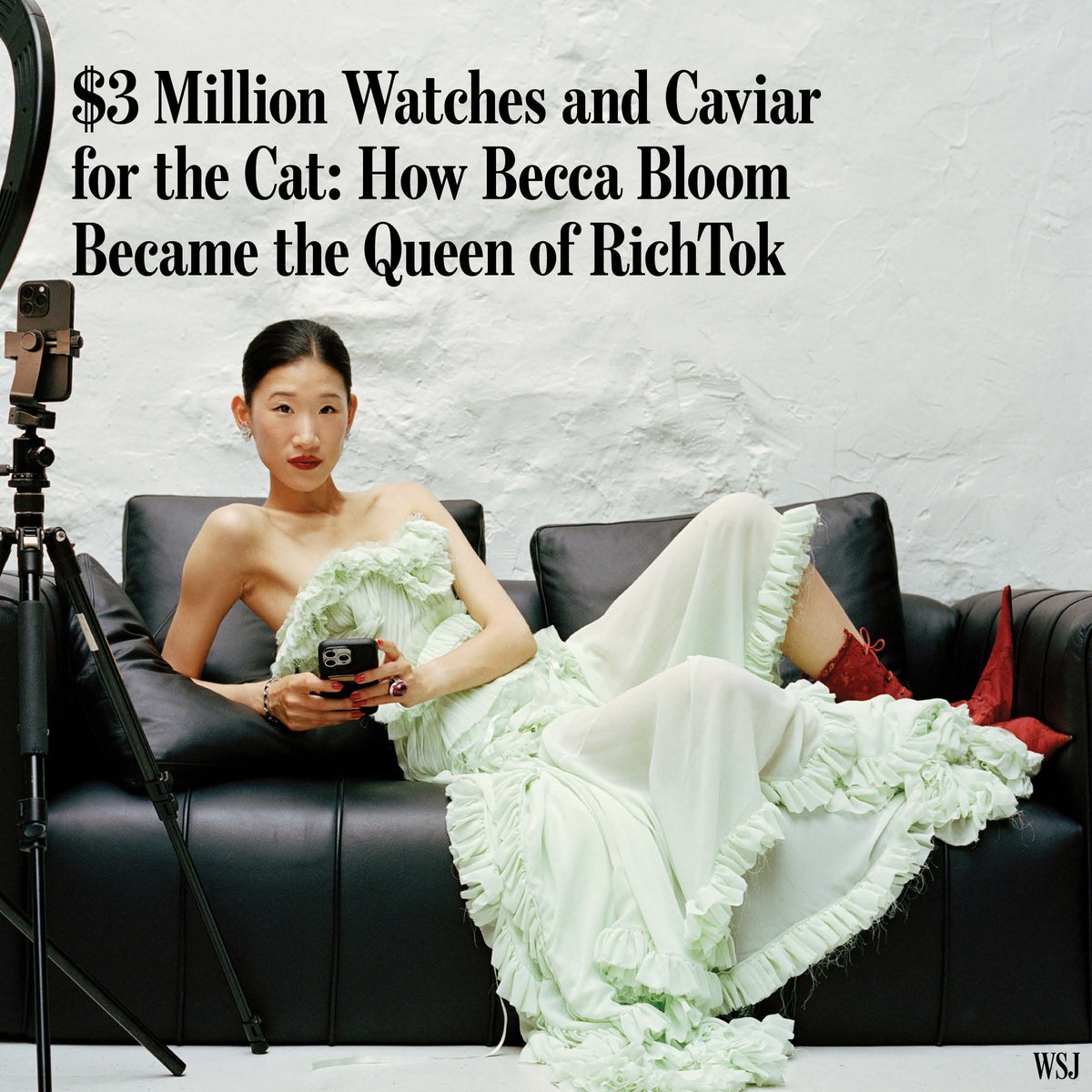 Becca Bloom, a luxury influencer whose dog eats better than most people, has divided viewers: Is she the Marie Antoinette of the digital age, or a new kind of relatable star? 🔗: on.wsj.com/4giOOdt