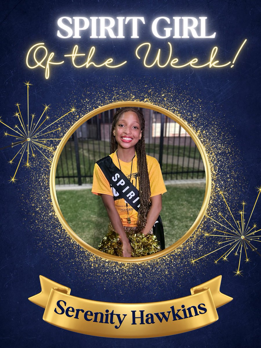 ✨ Spirit Girl of the Week ✨

Our incredible 1st Lieutenant is the definition of dedication and leadership! Her energy, commitment, and positivity inspire the entire team. 💙 We’re so lucky to have her shining with us every step of the way!