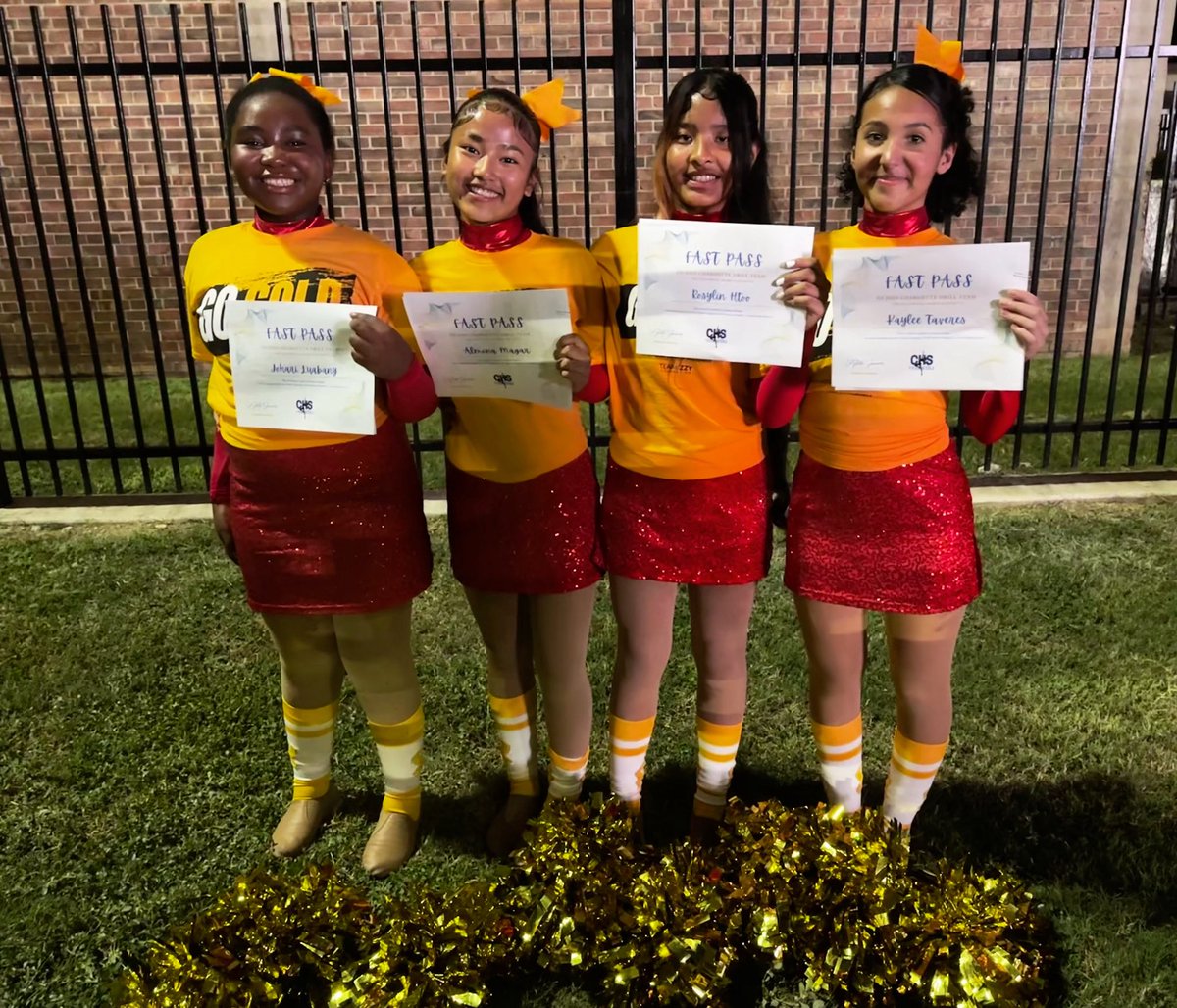 ✨ Big congratulations to these four amazing Griffin Garnettes who earned their fast passes to the Conrad Chargette Varsity Dance Team! 💃💫 We’re so proud of your ladies and can’t wait to (hopefully 😉) see you shining on the field with us next year! 💙💛 <a href="/samtasbydance/">Griffin Garnettes</a>