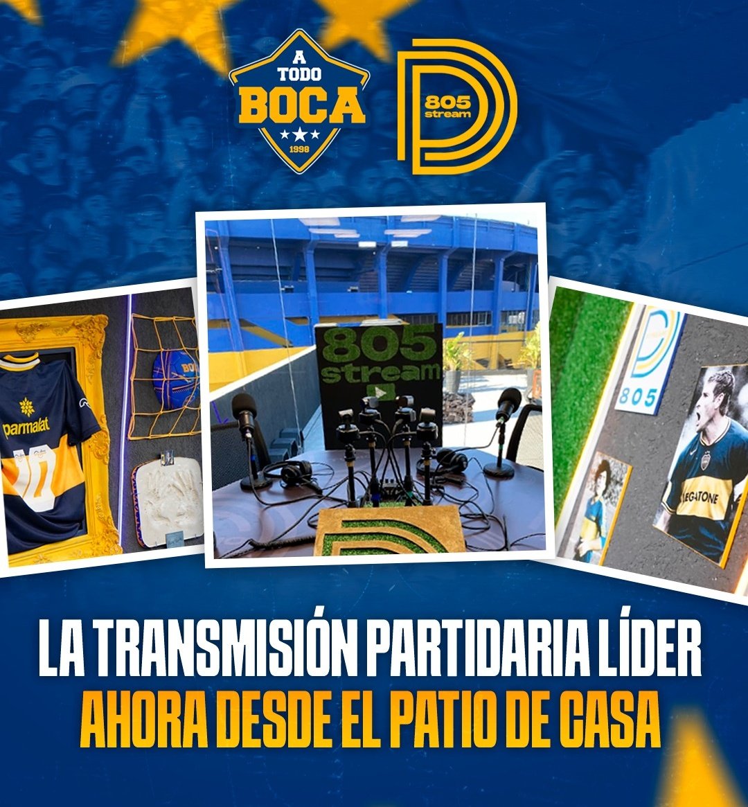 luchocofano's tweet image. 🎙️⚽ Mañana vuelve @equipoatodoboca a las canchas, estaremos en arroyito desde las 14 para Central-Boca. Además, parte del equipo estará en los estudios de @805stream 
💥 La transmisión partidaria líder, ahora en el estudio + bostero del mundo!
