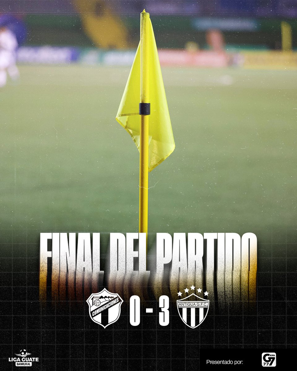 🏁 FP | Comunicaciones FC | 0 | 🆚 | 3 | Antigua

Presentado por: <a href="/gana777gt/">Gana777</a> 

#Apertura2025 | #VamosCremas