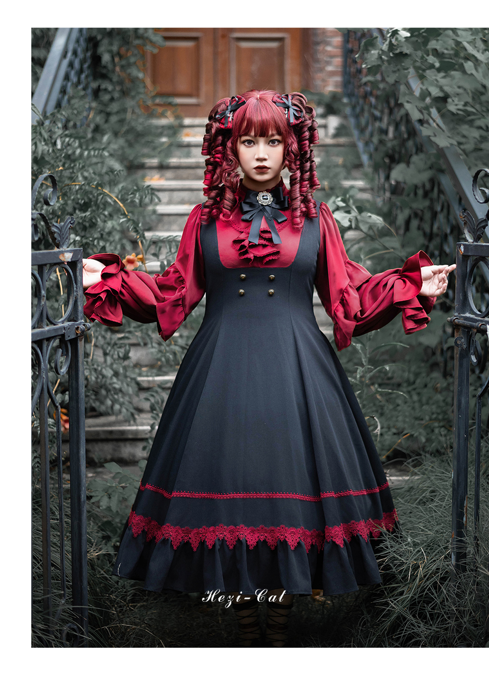 Morpho Rebellion Rose ロリータ ゴスロリ Morpho Rebellion Rose ロリータ ゴスロリ Roses on the Roof