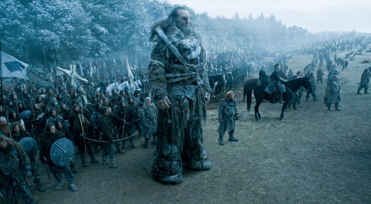 How do you make giants, giant?

In most RPGs, giants end up as nothing more than oversized humanoids with lots of HP. They swing a club, they take damage, and that is about it.

What tools or approaches have you used to make giants feel like engines of destruction, both