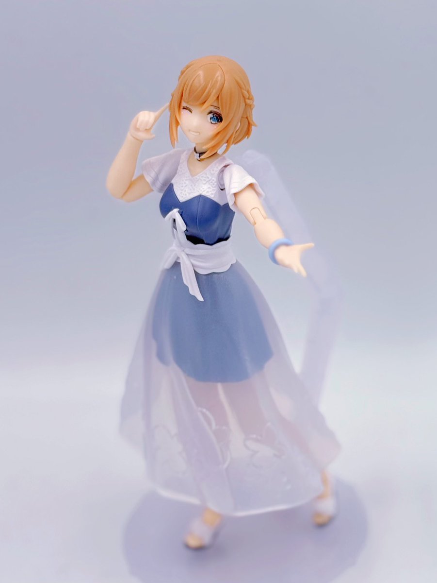 #ちまちまプラモ
 #アルカナディア 
ルミティアReAct-iF完成しました✨
この子を見てるとツインテキュウビちゃんを並べたくなるんですよね〜。•́ω•̀)?

サクッと作れるくらいのパーツ量なので美プラ初心者さんにもオススメな女です。
ルミティアをエスコートする側か、 