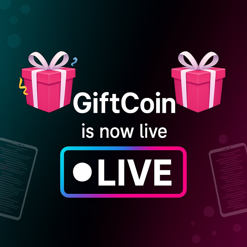 $GIFTCOIN is now live!

We will be using all pump.fun creator rewards to continuously donate to TikTok streamers and creators. 

Resulting in a viral flwyheel!

CA below...