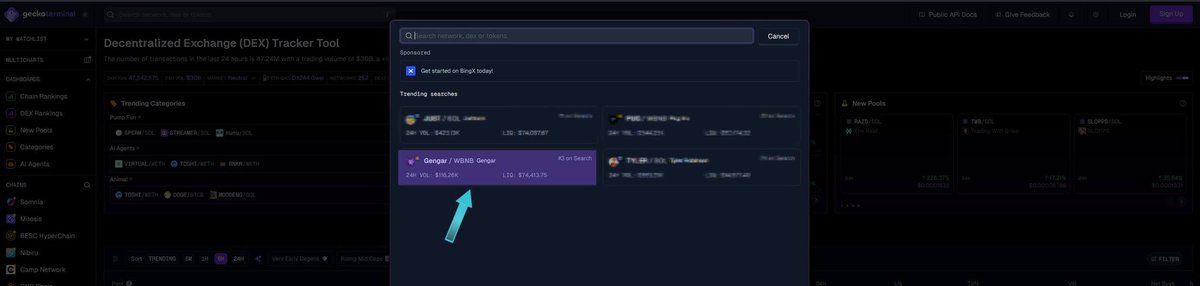 Gehehe_Gengar's tweet photo. 🟪 $Gengar  #3 trending searches on GeckoTerminal 🔥

🟪Who’s ready for the next jump? https://t.co/diKr8SGOSn