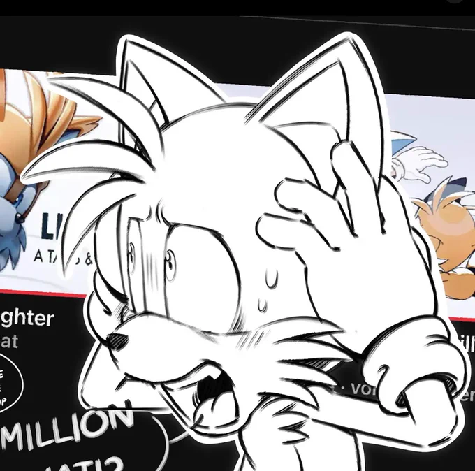 Tails practice doodles, you've seen em before 