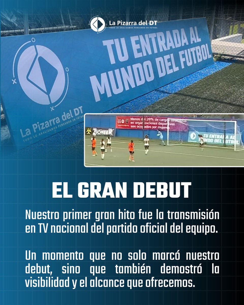 Nuestro gran debut fue la transmisión en TV nacional del partido oficial de <a href="/dimasescazucr/">Dimas Escazú</a> . 

Un momento que demostró la visibilidad y el alcance que ofrecemos y a lo que apuntamos.