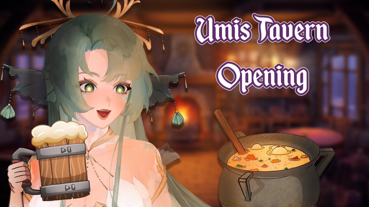 Umiko_VT's tweet image. ❤️LIVE❤️

HEAR YE ✨HEAR YE ✨POV: you are a peasant at umi's tavern GRAND opening... what will she serve you? 

twitch.tv/umiko_vt