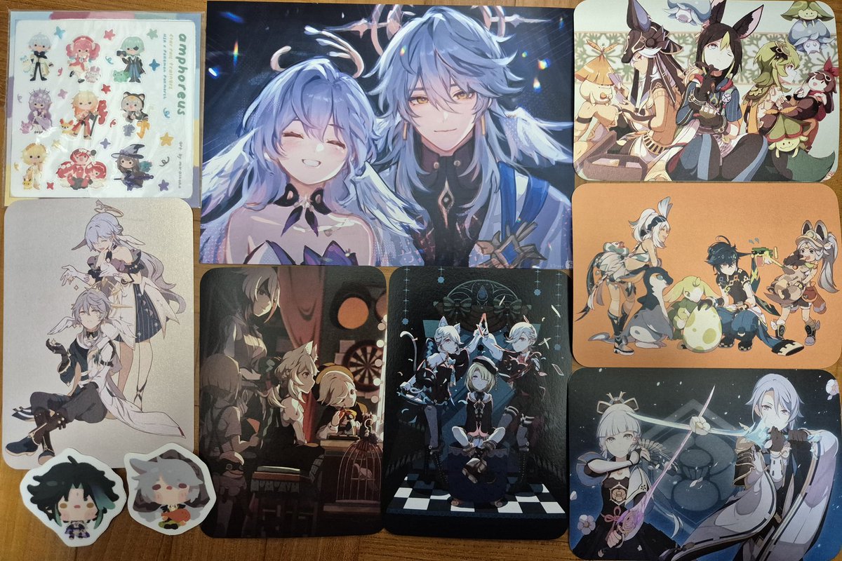 Some prints I bought at Artcade yesterday 😊
There were many interesting originals too. If only I was not on such tight budget... 
Artworks by <a href="/popiahpot/">Ketupat (˃̣̣̥︿˂̣̣̥)</a> <a href="/k1ruse/">kiru🌸</a> <a href="/mirainoko__/">mirai みらい ★ CA10 H23-24</a> 

#artcadesg